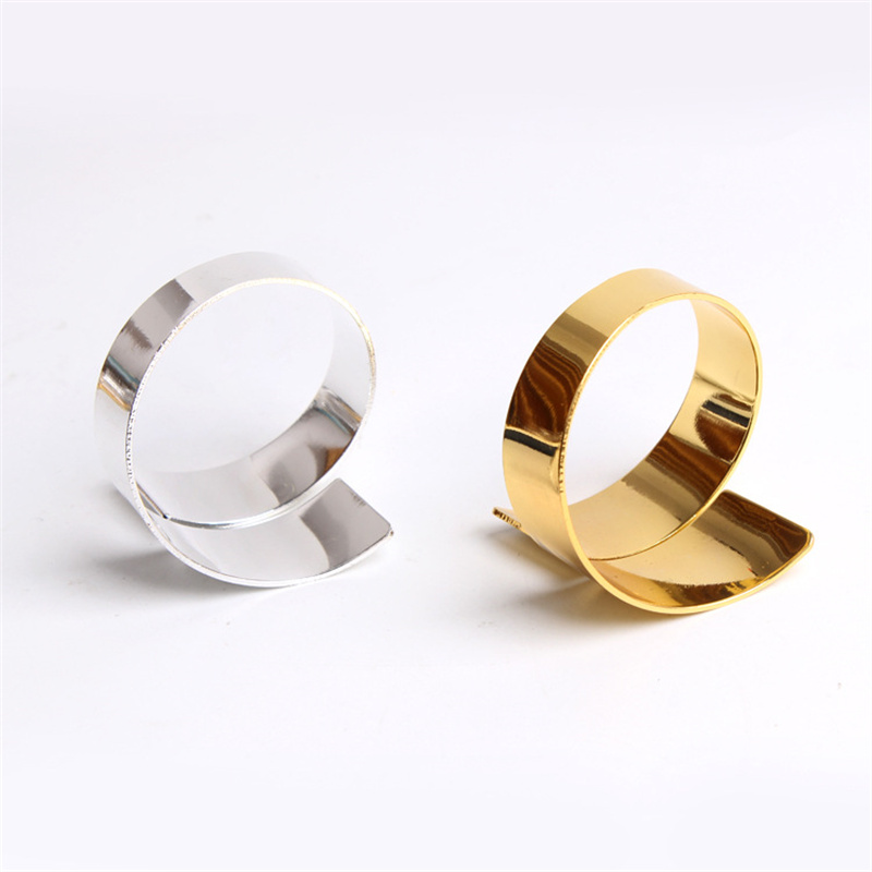 Special Metal Fork Napkin Ring Holder Gold Silver