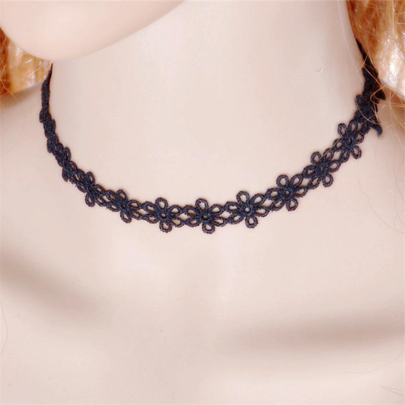 Simple Vintage Punk Black Daisy All-match Handmade Hollow Lace Choker Necklace Gothic Chokers
Simple Vintage Punk Black Daisy All-match Handmade Hollow Lace Choker Necklace Gothic Chokers