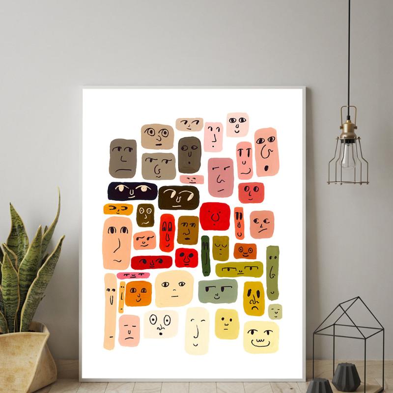 Paintings Mid Century Modern Colorful Bohemian Art Print Canvas Painting Abstract Faces Color Swatches Aesthetic Wall Pictures Room Decor
Paintings Mid Century Modern Colorful Bohemian Art Print Canvas Painting Abstract Faces Color Swatches Aesthetic Wall Pictures Room Decor