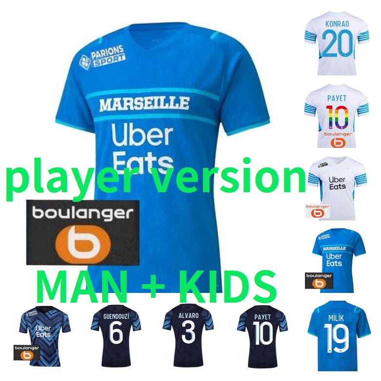 player version 21 22 soccer jerseys 2021 2022 OM MILIK maillot foot UNDER BALERDI LUIS HENRIQUE BENEDETTO KAMARA PAYET football shirts men + kids kit
player version 21 22 soccer jerseys 2021 2022 OM MILIK maillot foot UNDER BALERDI LUIS HENRIQUE BENEDETTO KAMARA PAYET football shirts men + kids kit