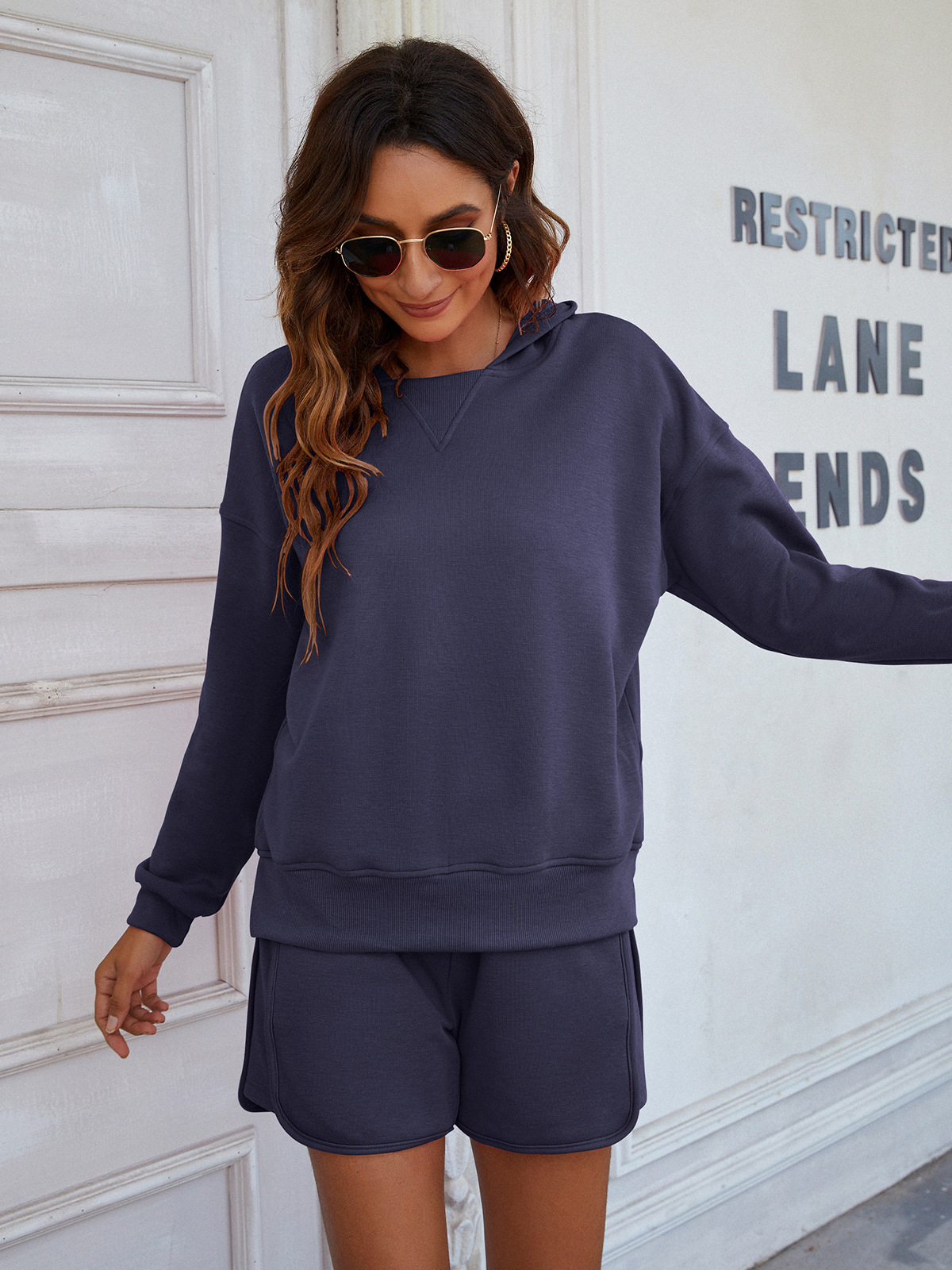 Women's Tracksuits 2021 autumn and winter new split hooded sweater women thickened casual home suit