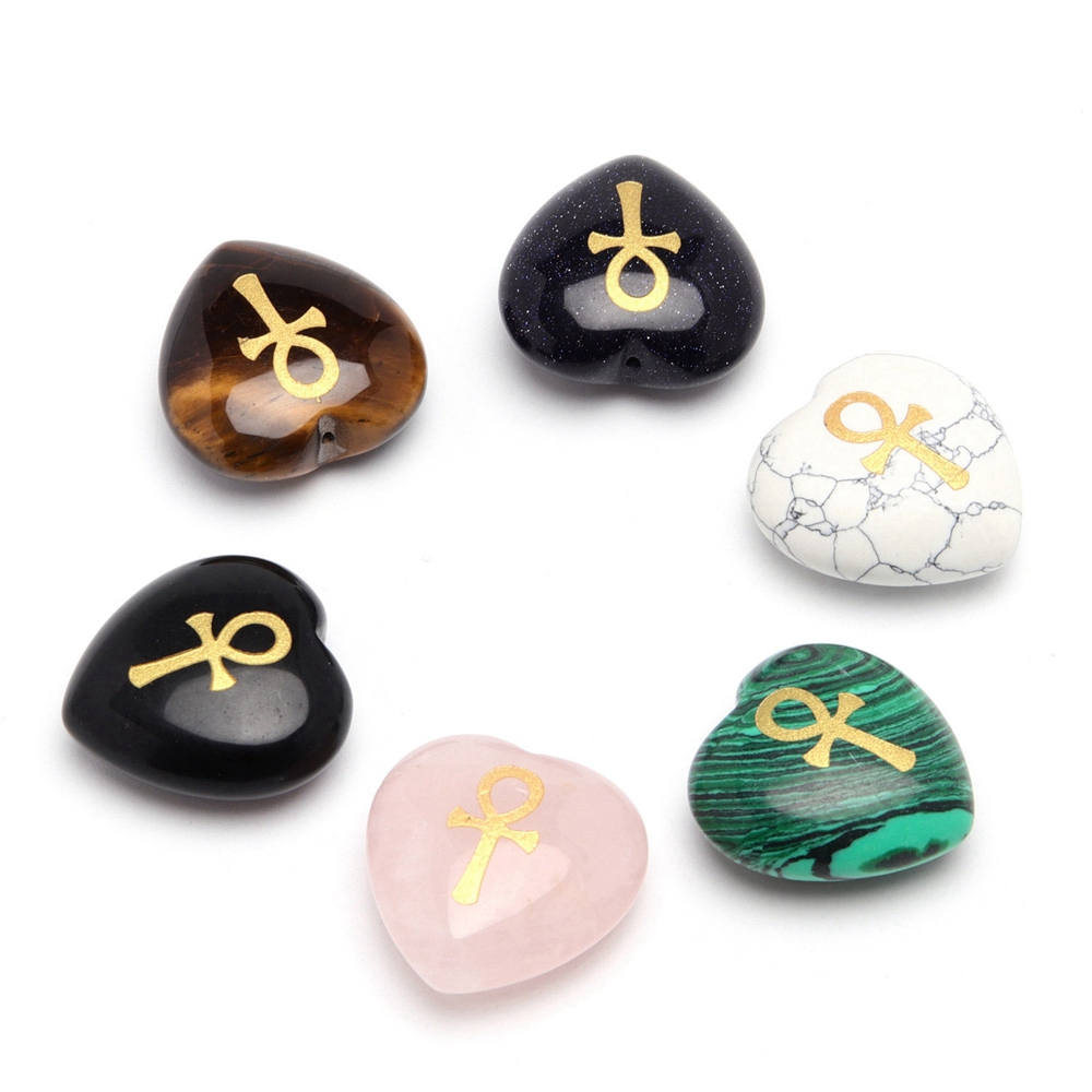 Natural Loose Gemstones Heart-shaped 30mm Small Ornament Engraved Egyptian Ankh Cross Mysterious Rune Crystal Jewelry Reiki Symbol Energy Stone Healing Amulet
Natural Loose Gemstones Heart-shaped 30mm Small Ornament Engraved Egyptian Ankh Cross Mysterious Rune Crystal Jewelry Reiki Symbol Energy Stone Healing Amulet