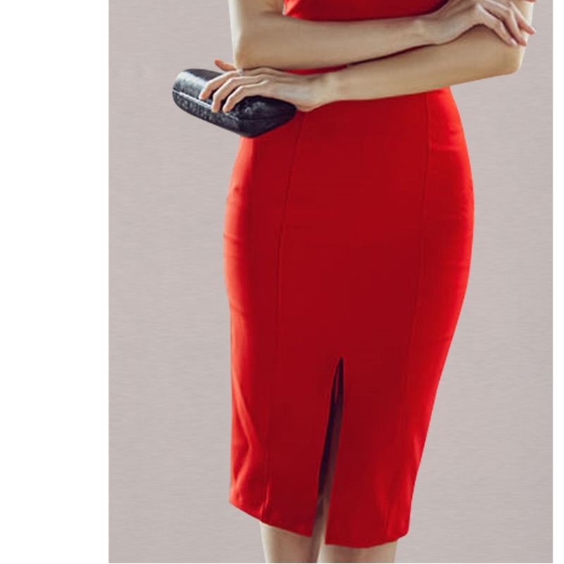 Summer Temperament Elegant Ladies Square Collar Short Sleeve Sheath Dress Bodycon Fashion Office OL Red Pencil 210519