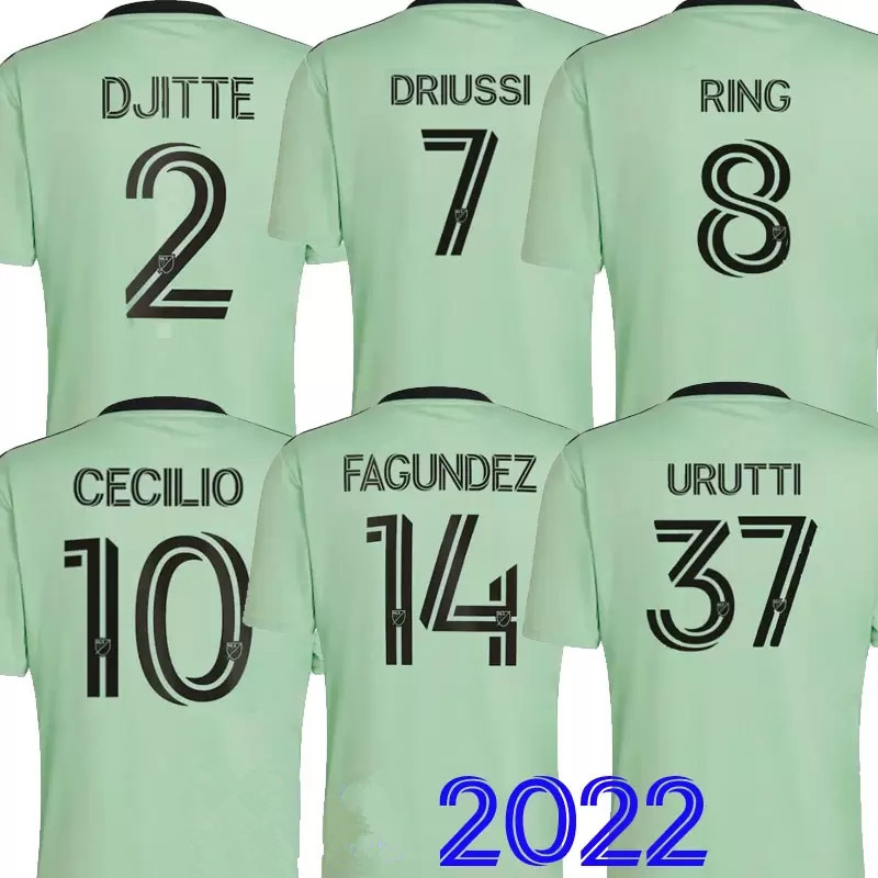 2022 2023 MLS Austin FC SOCCER JERSEY AWAY blue 22 23 Djitte Driussi Ring Cecilio Fagundez URUTTI football shirts uniform top thailand FANS VERSION size S-XXL
2022 2023 MLS Austin FC SOCCER JERSEY AWAY blue 22 23 Djitte Driussi Ring Cecilio Fagundez URUTTI football shirts uniform top thailand FANS VERSION size S-XXL