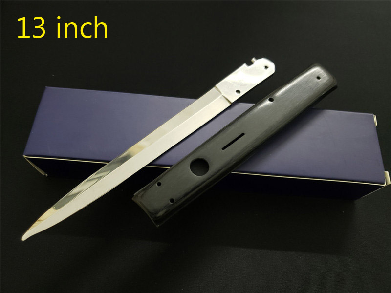 13 Inch Italian AB Godfather Mafia Stiletto Horizontal Tactical Folding Knife 440C Blade Automatic Camping Hunting Survival Knifes EDC Tools
13 Inch Italian AB Godfather Mafia Stiletto Horizontal Tactical Folding Knife 440C Blade Automatic Camping Hunting Survival Knifes EDC Tools