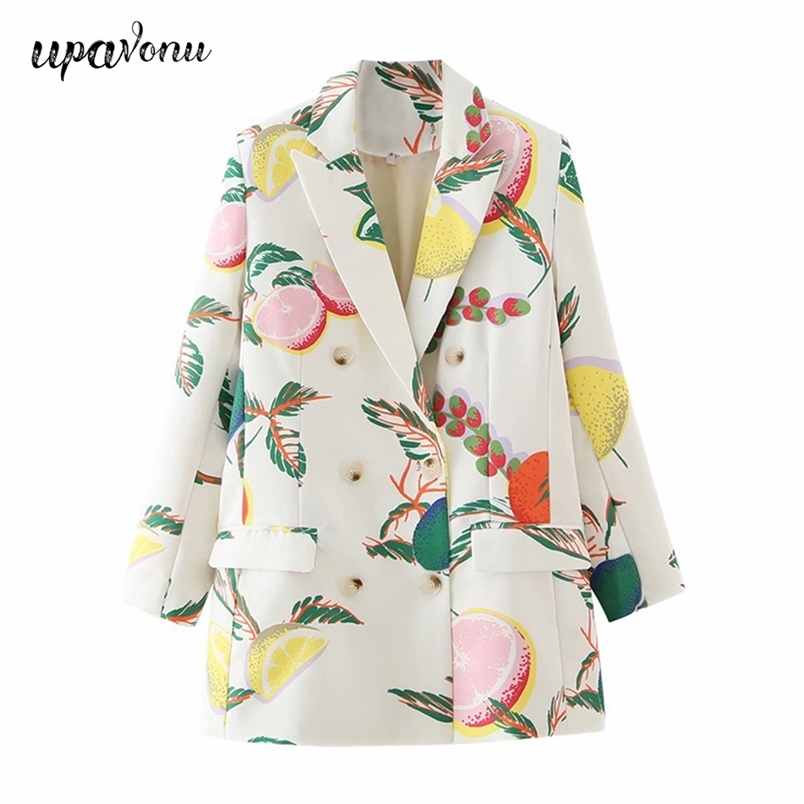 Free Women Fashion Double Breasted Fruit Print Blazers Coat Vintage Long Sleeve Pockets Female Outerwear 210524, White
Free Women Fashion Double Breasted Fruit Print Blazers Coat Vintage Long Sleeve Pockets Female Outerwear 210524, White