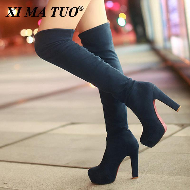 Boots Fashion Female Over The Knee Winter High Women Platform Heels Long Ladies Shoes Plus Size 43, Black
Boots Fashion Female Over The Knee Winter High Women Platform Heels Long Ladies Shoes Plus Size 43, Black