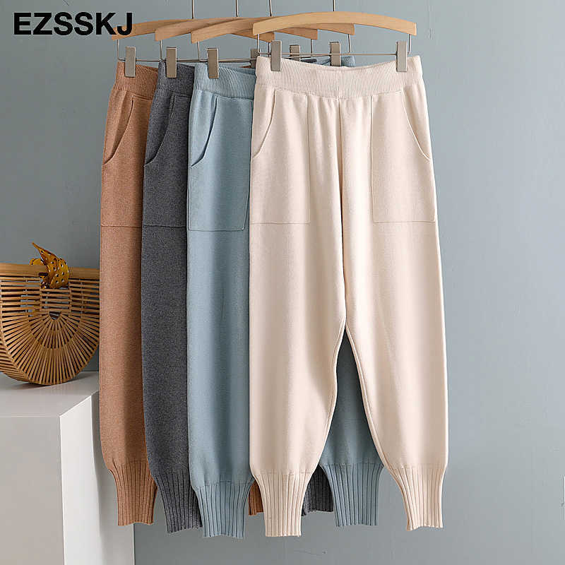chic autumn winter chic Harem Pants Women Loose Trousers female Knitted Pants knit Trousers With Pockets Radish pants 210707, Pink
chic autumn winter chic Harem Pants Women Loose Trousers female Knitted Pants knit Trousers With Pockets Radish pants 210707, Pink