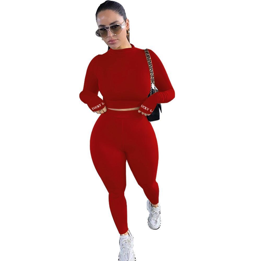 Lucky Label Tracksuits Fall Clothing Sets Women Solid Round Neck Long Sleeve Top Leggings Casual Two Piece Set Ladies Size, Yellow
Lucky Label Tracksuits Fall Clothing Sets Women Solid Round Neck Long Sleeve Top Leggings Casual Two Piece Set Ladies Size, Yellow