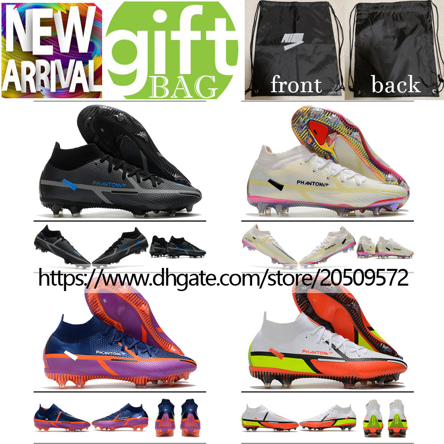 Top Quality Soccer Boots Phantom GT2 Elite FG Mens ACC Cleats White Black High Ankle Outdoor Soft Leather Spikes Knit Socks Football Shoes botas de futbol Size us6.5-12, Box
Top Quality Soccer Boots Phantom GT2 Elite FG Mens ACC Cleats White Black High Ankle Outdoor Soft Leather Spikes Knit Socks Football Shoes botas de futbol Size us6.5-12, Box