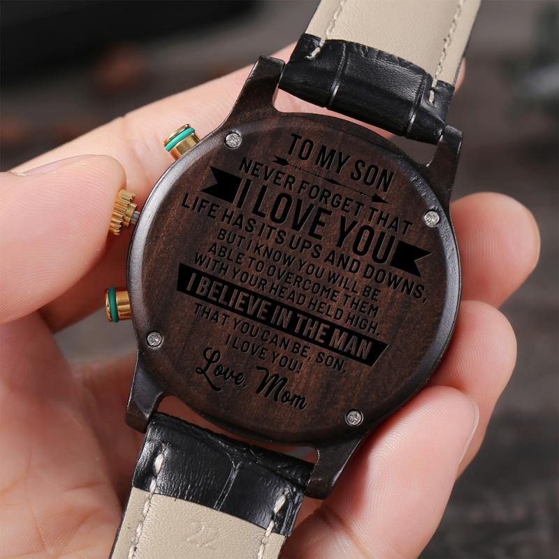 Wristwatches Mom To My Son Automatic Quartz Stainless Steel Engraved Watches Luxury Fashion Men Kids Watch Leather, Slivery;brown
Wristwatches Mom To My Son Automatic Quartz Stainless Steel Engraved Watches Luxury Fashion Men Kids Watch Leather, Slivery;brown