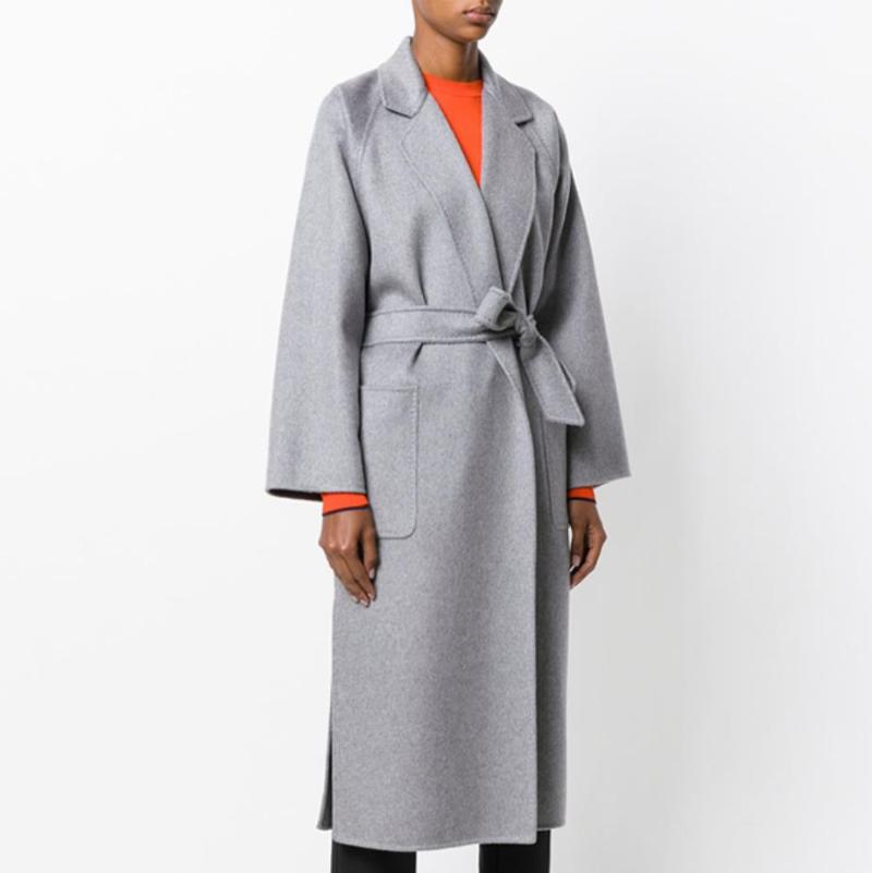 Women's Wool & Blends Autumn Winter Long Coat Women Fashion Gray Cashmere Jacket Womens Belt Woolen Blend Overcoat, Black
Women's Wool & Blends Autumn Winter Long Coat Women Fashion Gray Cashmere Jacket Womens Belt Woolen Blend Overcoat, Black