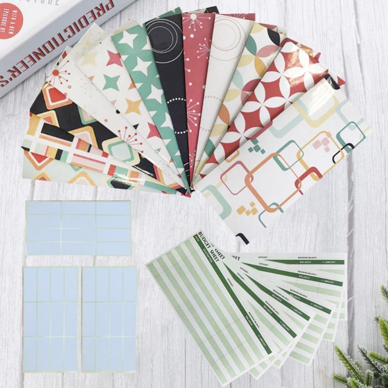 Gift Wrap Creative Cash Envelopes Assorted Money Saving System Waterproof Budget Wallet Spend Plan Sheets (12PCS + 24P
Gift Wrap Creative Cash Envelopes Assorted Money Saving System Waterproof Budget Wallet Spend Plan Sheets (12PCS + 24P