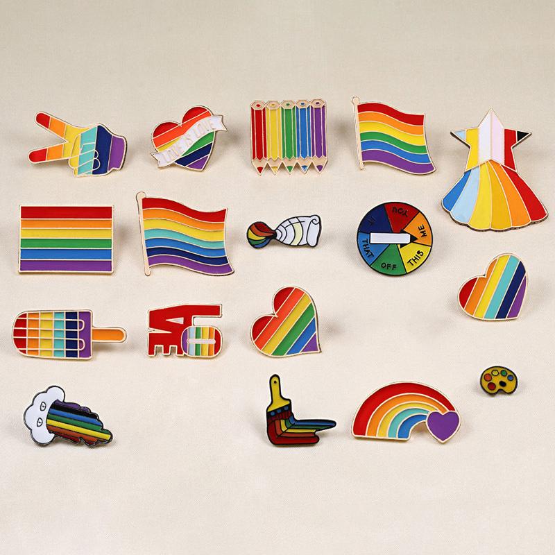 Pins, Brooches Seven Colors Rainbow Style Brooch Dripping Oil Cartoon Accessories Fashion And Lovely 1 Piece
Pins, Brooches Seven Colors Rainbow Style Brooch Dripping Oil Cartoon Accessories Fashion And Lovely 1 Piece