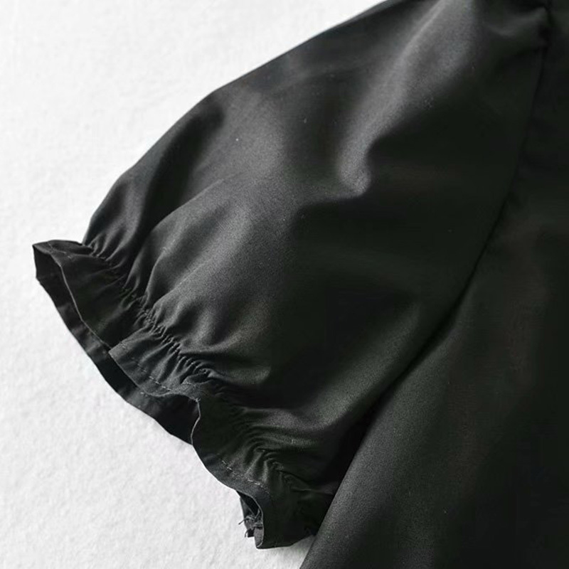 Lucyever Summer Floral Short Sleeve Shirts Women Casual Ruffled Turndown Collar Blouse Tops Woman Vintage Short Female Tops 210521