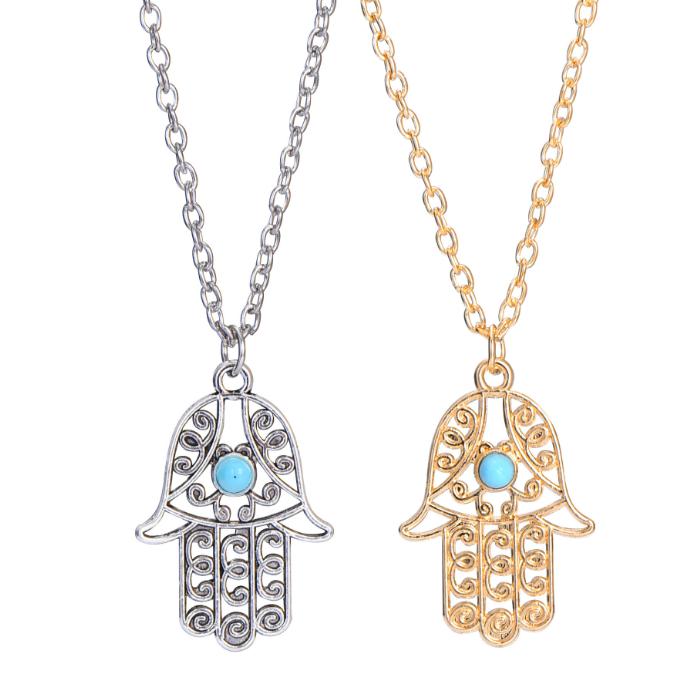 Design Luck Hamsa Hand Pendants Necklace Luck Fatima Hand Palm Statement Necklace collares
Design Luck Hamsa Hand Pendants Necklace Luck Fatima Hand Palm Statement Necklace collares