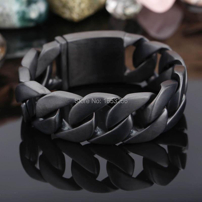 8.7'' 24mm 173g Heavy Men Curb Cuban Link Bracelet Stainless Steel Matte Black Never Fade Bling Jewlery For XMAS / Birthday Gift Link, Chain
8.7'' 24mm 173g Heavy Men Curb Cuban Link Bracelet Stainless Steel Matte Black Never Fade Bling Jewlery For XMAS / Birthday Gift Link, Chain