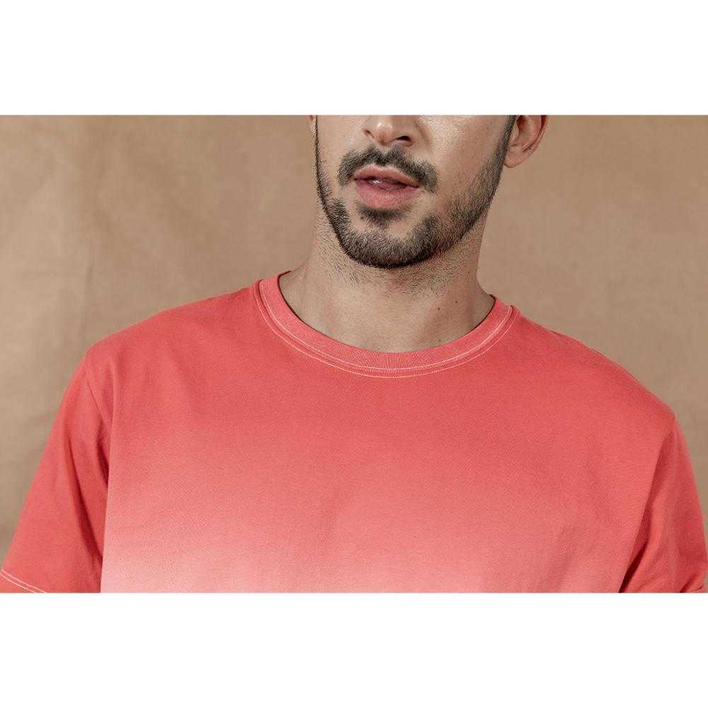 summer hang dye t-shirt contrast color 100% cotton tops causal breathable plus size Tees SI980533 210623
