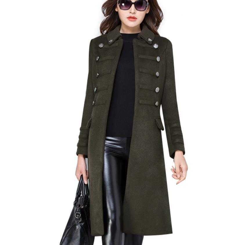 autumn winter military style stand collar woolen coat women double breasted slim wool blends coat 211018, Army green
autumn winter military style stand collar woolen coat women double breasted slim wool blends coat 211018, Army green