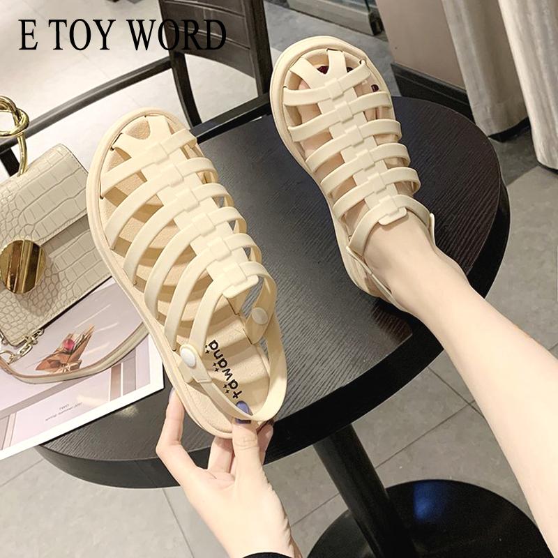 Sandals E TOY WORD Hole Shoes Women Summer Non-slip Plastic Beach Thick-soled Slippers Seaside Flat Jelly, Black
Sandals E TOY WORD Hole Shoes Women Summer Non-slip Plastic Beach Thick-soled Slippers Seaside Flat Jelly, Black