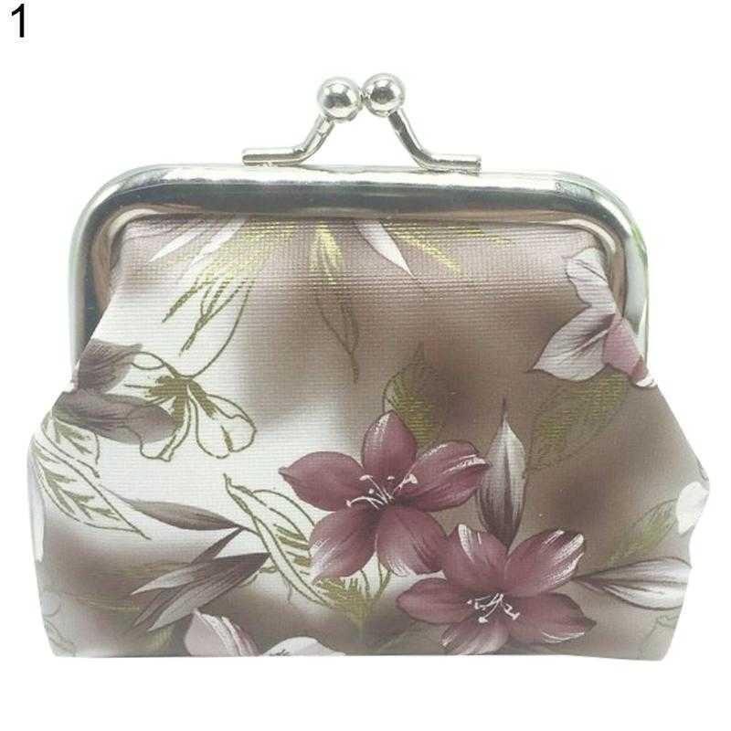 Leather Coin Purses Top Quality Kiss Clasp Women Mini Purse Small Wallet Clutch Bag Phone Handbag Pouch