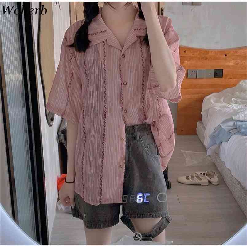 Casual Floral Print Short Sleeve Shirt Summer Korean Chic Elegant Sunproof Loose Blouse All Match Streetwear Blusas 210519, Pink
Casual Floral Print Short Sleeve Shirt Summer Korean Chic Elegant Sunproof Loose Blouse All Match Streetwear Blusas 210519, Pink