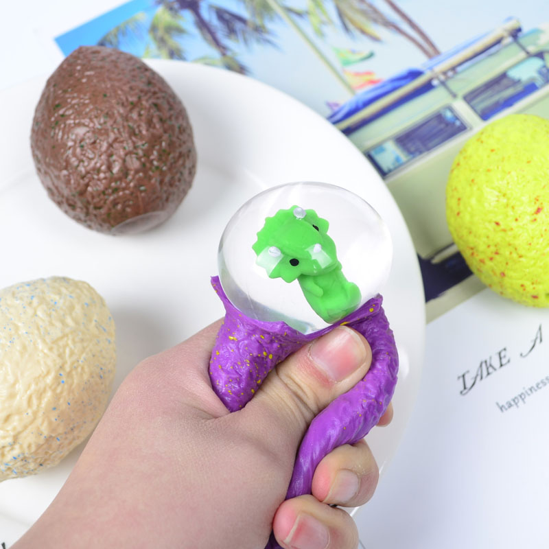 Squishy Dinosaur Egg Fidget Toy Dinosaurs Eggs Squish Ball Anti Stress Venting Balls Funny Squeeze Toys Stress Relief Decompression Toys Anxiety Relie