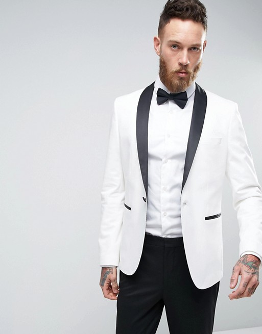 2022 White Mens Suits Wedding Tuxedos Jacket Black Shawl Lapel Pants Slim Fit Prom Party Blazer Groom Formal Wear 2 Pieces Male Evening Gowns Bussines