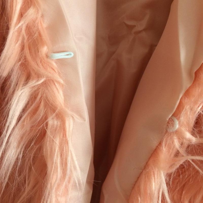 Autumn Winter Women Faux Fur Coat Fashion Warm Long-sleeved Slim Female Hairy Collarless Overcoat Plus Size 3XL Jacket Women's &