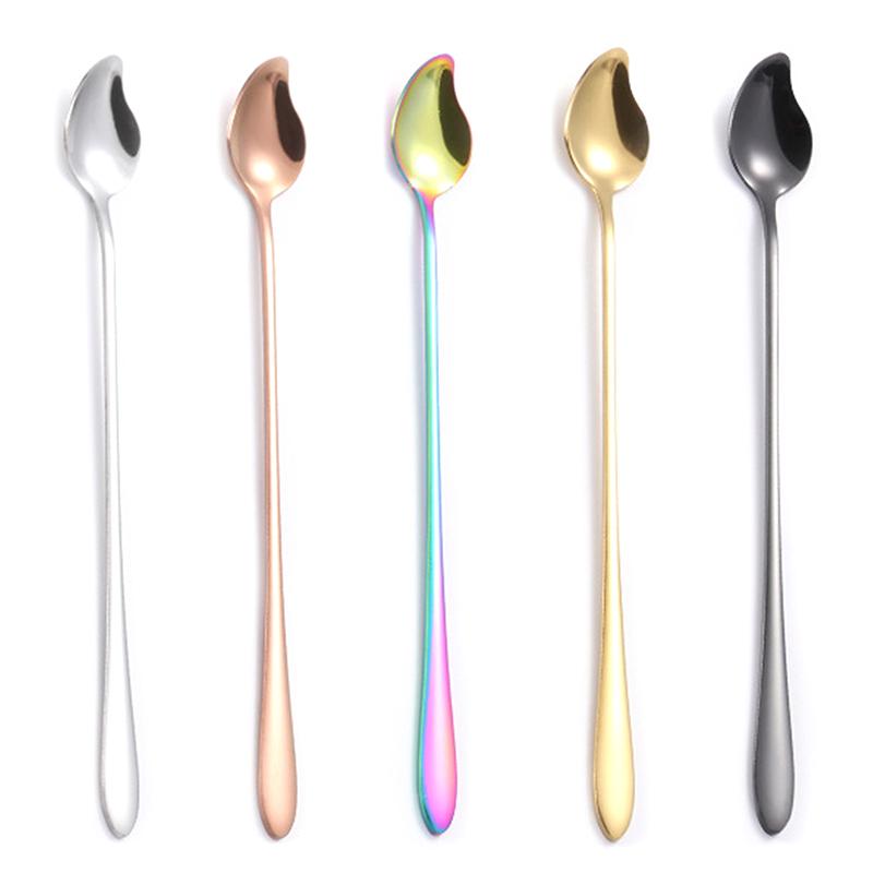 Spoons Mango Shape Ice Cream Spoon Stainless Steel Soup Dinner Set Dessert Long Handle Scoop Cake Fruit Salad
Spoons Mango Shape Ice Cream Spoon Stainless Steel Soup Dinner Set Dessert Long Handle Scoop Cake Fruit Salad