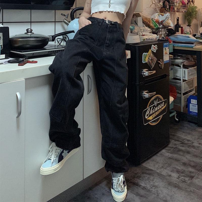 women's jeans retro women harajuku vintage black street bf style chic college teens streetwear all-match loose fashion femme trous, Blue
women's jeans retro women harajuku vintage black street bf style chic college teens streetwear all-match loose fashion femme trous, Blue