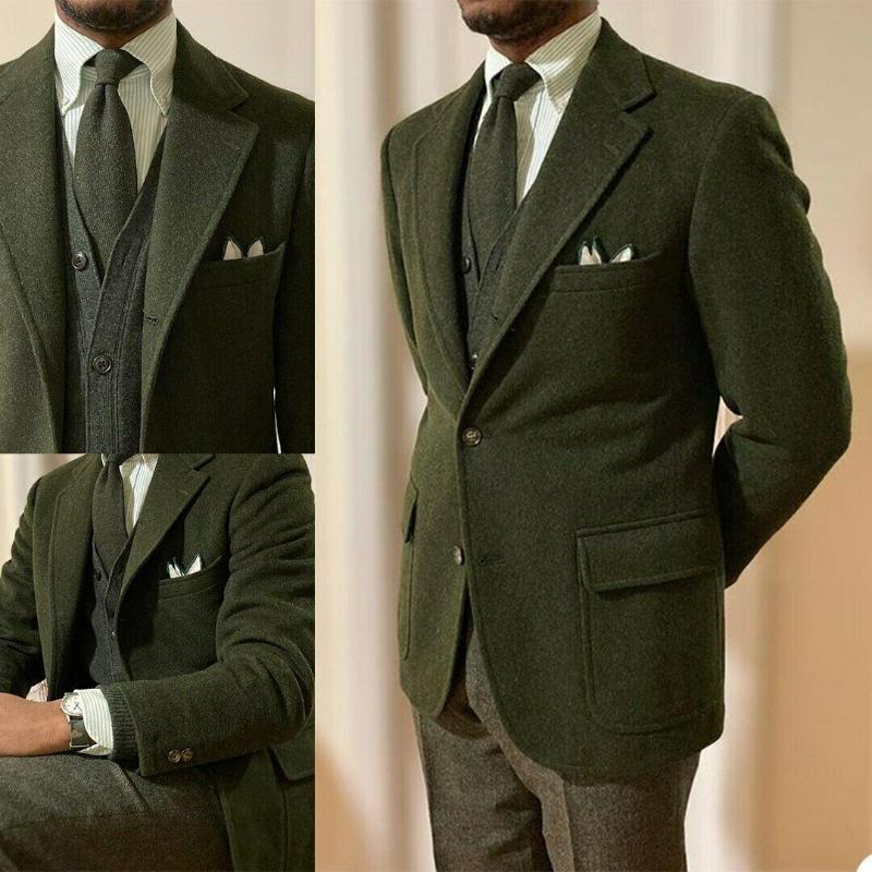 Men's Suits & Blazers Costume Homme Vintage Men Tailor-Made 3 Pieces Tuxedos Woolen Peaked Laple Blazer Wedding Party Groomsmen 3Pcs, White;black
Men's Suits & Blazers Costume Homme Vintage Men Tailor-Made 3 Pieces Tuxedos Woolen Peaked Laple Blazer Wedding Party Groomsmen 3Pcs, White;black