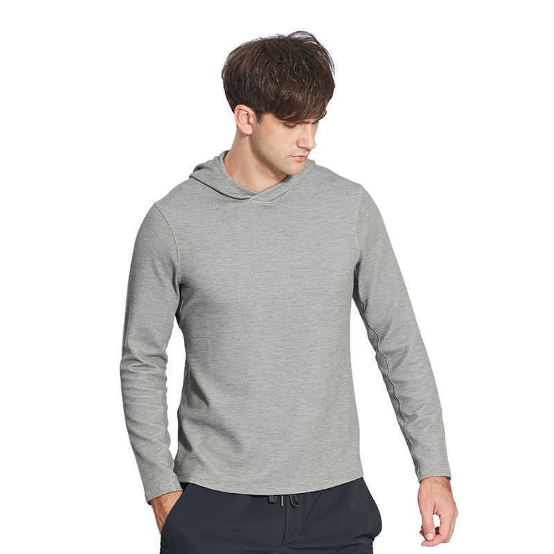Men's Stitch Sports Hoodie Sweater Solid Color Loose Trend Running Fitness Yoga Top Workout Casual Fashion hooded Coat