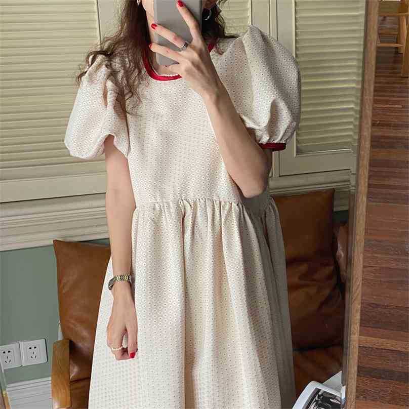Princess Party Polka Dots Puff Sleeves Sweet Color-Hit Prom Chic Elegance Summer OL Femme Long Dresses Vestidos 210525, Apricot
Princess Party Polka Dots Puff Sleeves Sweet Color-Hit Prom Chic Elegance Summer OL Femme Long Dresses Vestidos 210525, Apricot