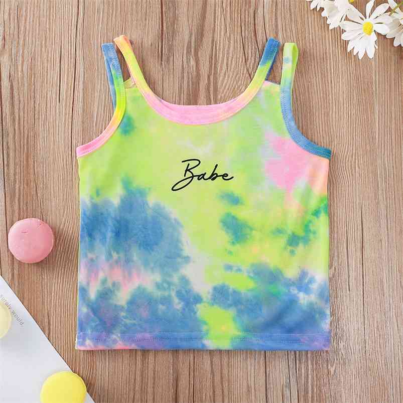 Summer Children Casual Strap O Neck Letter Tie-dye Baby Girl Cute Camis Tops 6M-5T 210629, Green
Summer Children Casual Strap O Neck Letter Tie-dye Baby Girl Cute Camis Tops 6M-5T 210629, Green