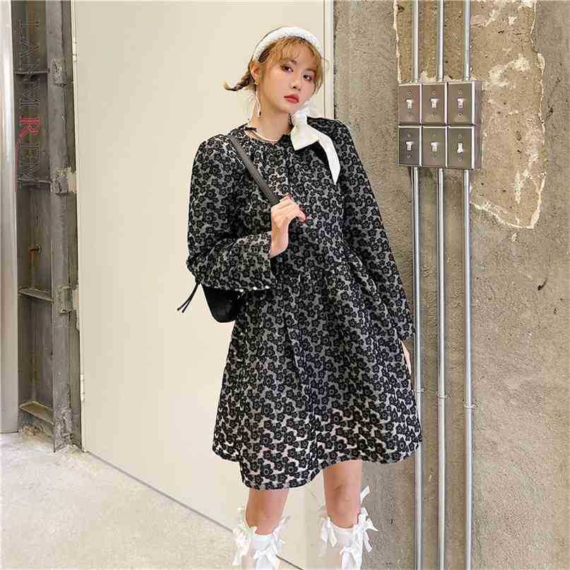 Women Embroidery Jacquard Mesh Dress Round Neck Long Sleeve Loose Fit Fashion Spring Autumn 2E1177 210526, Black
Women Embroidery Jacquard Mesh Dress Round Neck Long Sleeve Loose Fit Fashion Spring Autumn 2E1177 210526, Black