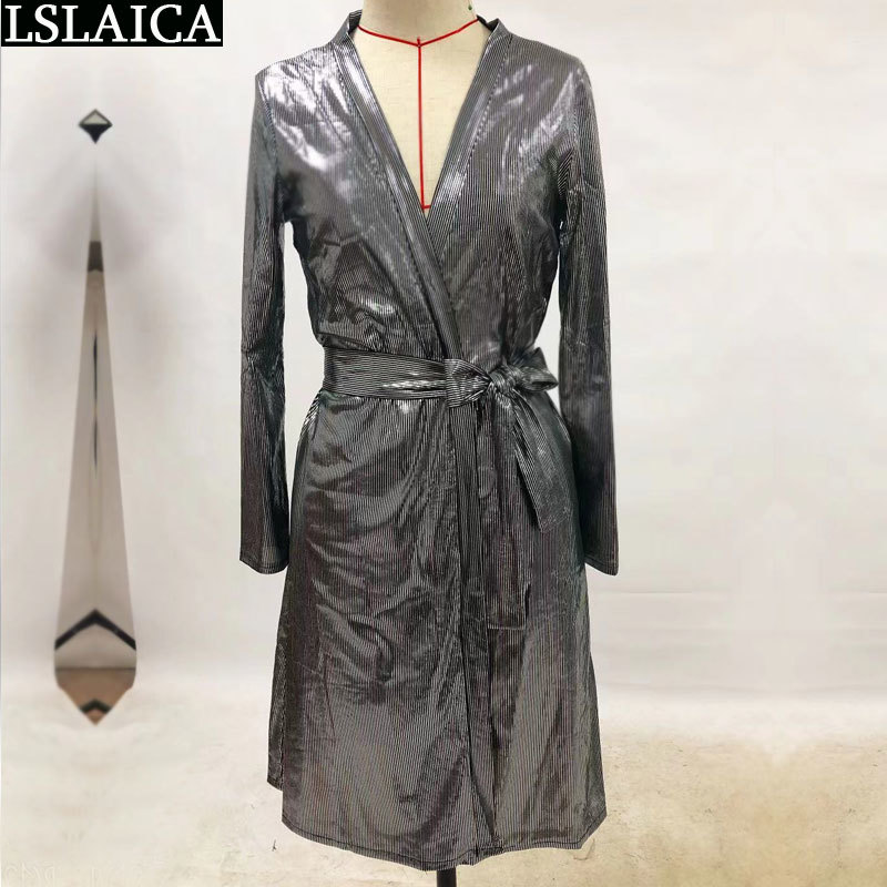 sale shirt dress women long sleeve V-neck sexy fashion bandage club elegant wild lace up office party 210515