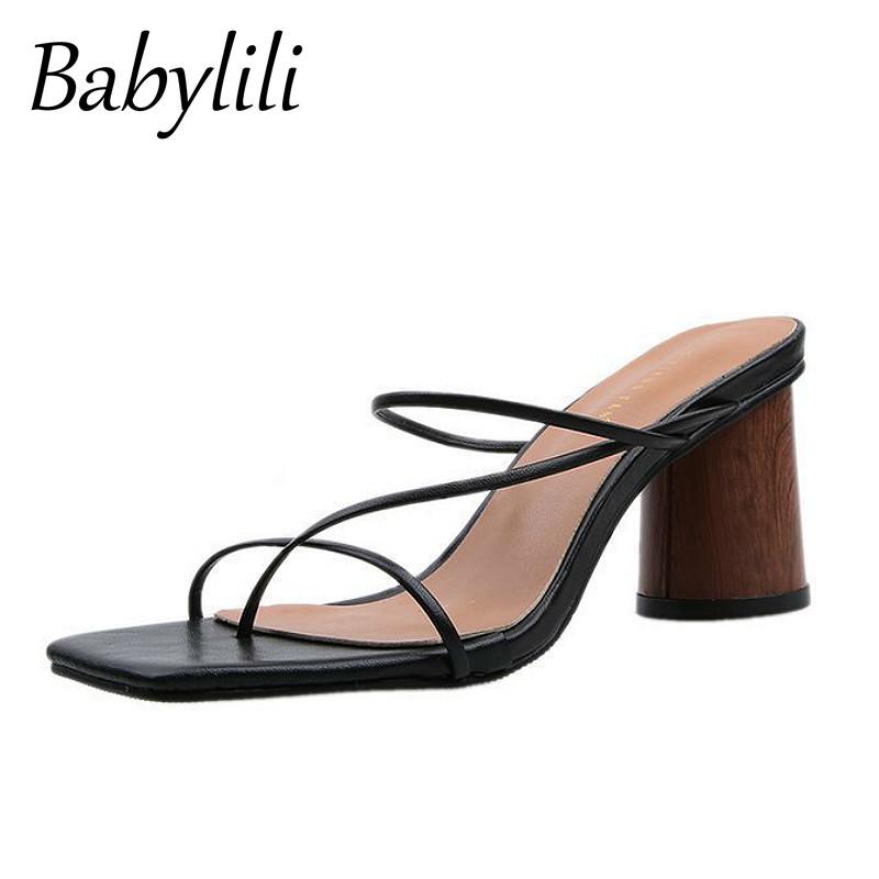 Dress Shoes Summer Slippers Flip Flop For Women Beach White High Heel Lady Sandals Open Toe Female Non-slip Square Head Narrow Band, Black
Dress Shoes Summer Slippers Flip Flop For Women Beach White High Heel Lady Sandals Open Toe Female Non-slip Square Head Narrow Band, Black