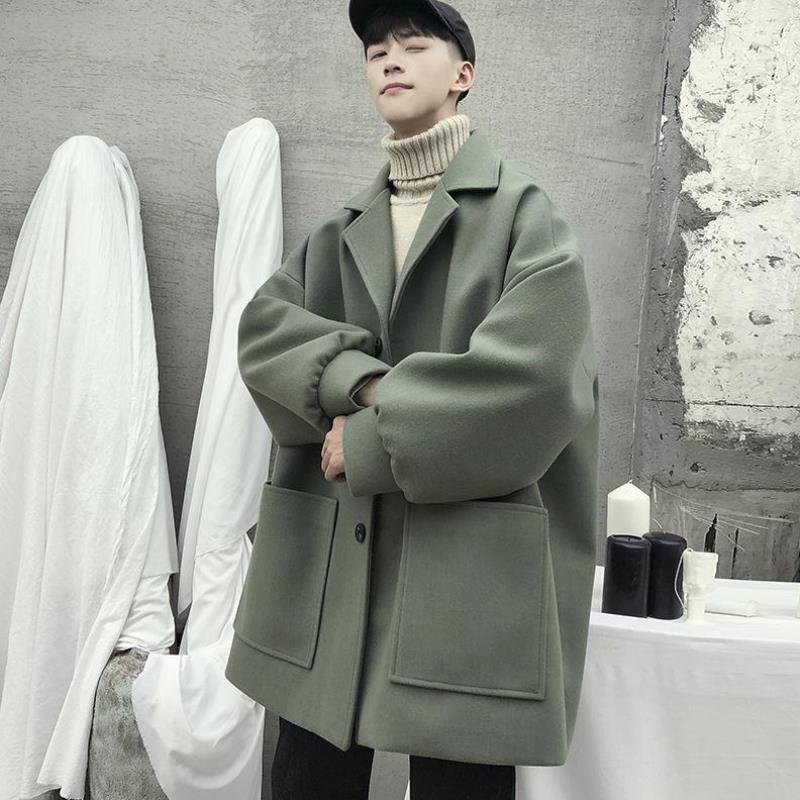 Women's Trench Coats Woolen Coat Men's 2021 Spring And Autumn Windbreaker Medium Length Loose Jacket, Black
Women's Trench Coats Woolen Coat Men's 2021 Spring And Autumn Windbreaker Medium Length Loose Jacket, Black