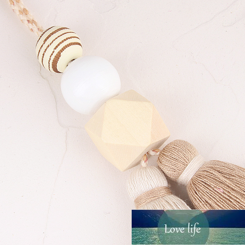 Multicolor Handmade Wood Beads Tassel Keychain Bohemian Key Ring Boho Handbag Accessories Key Holder Jewelry Gifts  Factory price expert design Qualit