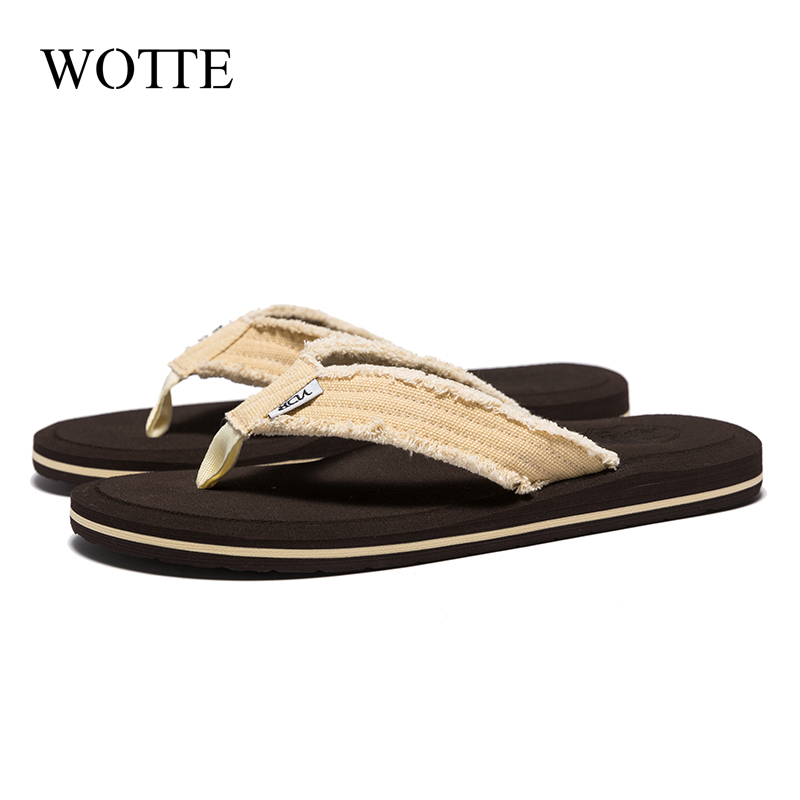 NEW Men Flip Flops Comfortable Slippers Men Beach Sandals Shoes for Men Slippers Big Size40-48 Casual Shoes Zapatos Para Hombre DF342