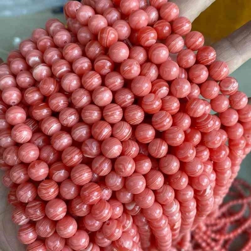 Natural Stone Chalcedony Rhodochrosite Round Loose Spacer Beads 15" Strand 6 8 10 12 MM Size For Jewelry Making Bracelets
Natural Stone Chalcedony Rhodochrosite Round Loose Spacer Beads 15" Strand 6 8 10 12 MM Size For Jewelry Making Bracelets