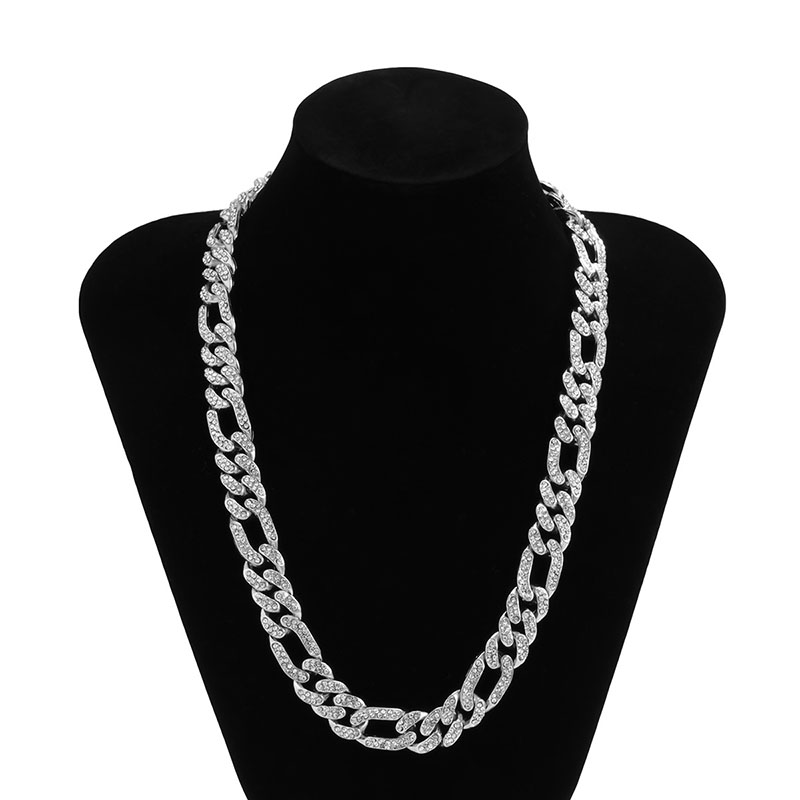 Hip-hop Full Diamond Cuban Chains Necklaces Punk Trend Diamond-Studded Cuban-Buckle Alloy Rhinestone Clavicle-Chain Geometric Chain Necklace Jewelry Gifts
Hip-hop Full Diamond Cuban Chains Necklaces Punk Trend Diamond-Studded Cuban-Buckle Alloy Rhinestone Clavicle-Chain Geometric Chain Necklace Jewelry Gifts