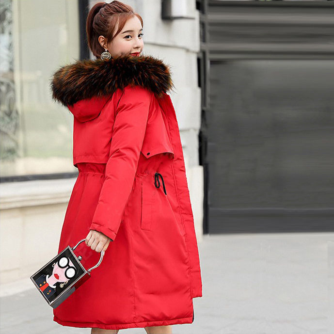 Double-sided Wear Long Parkas Korea Fashion Womens Winter Jackets Hooded Warm Thick Cotton Coats Female Outwear Plus Size D243 210512