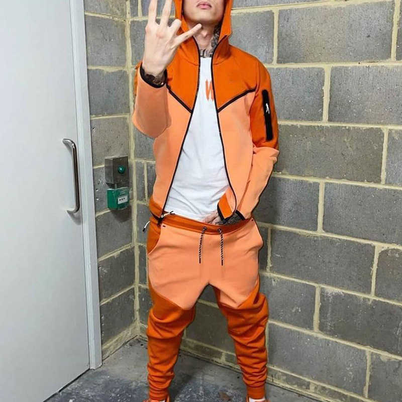 2021 Men spotrwear tech fleece tracksuit long pant sleeve hoodie sweatshirt tracksuits mens sports jogger jacket torouser orange black blue
2021 Men spotrwear tech fleece tracksuit long pant sleeve hoodie sweatshirt tracksuits mens sports jogger jacket torouser orange black blue