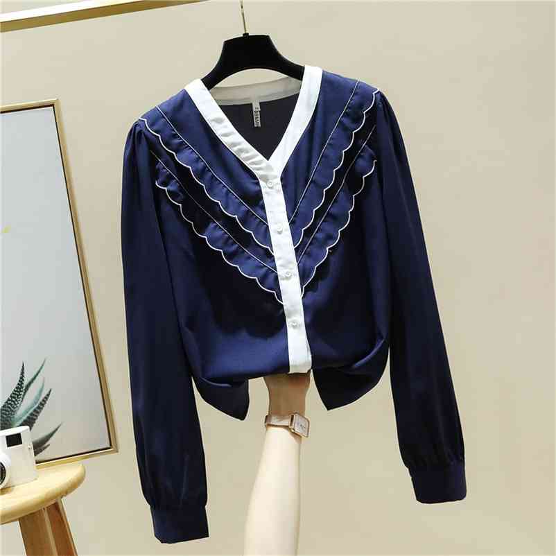 Autumn Fashion Women's V Neck Long Sleeves Ruffles OL Shirts Female Office Ladies Shirt Blouse Tops A4050 210519, Beige
Autumn Fashion Women's V Neck Long Sleeves Ruffles OL Shirts Female Office Ladies Shirt Blouse Tops A4050 210519, Beige