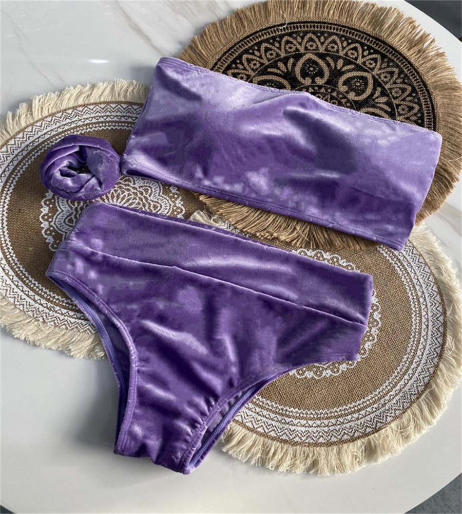 Velvet Bikini Set Classic 3 Pieces Swimwear Fashion Letter Print Swimsuit Vacation Sunscreen Sexy Lingerie Girls Beachwear
Velvet Bikini Set Classic 3 Pieces Swimwear Fashion Letter Print Swimsuit Vacation Sunscreen Sexy Lingerie Girls Beachwear