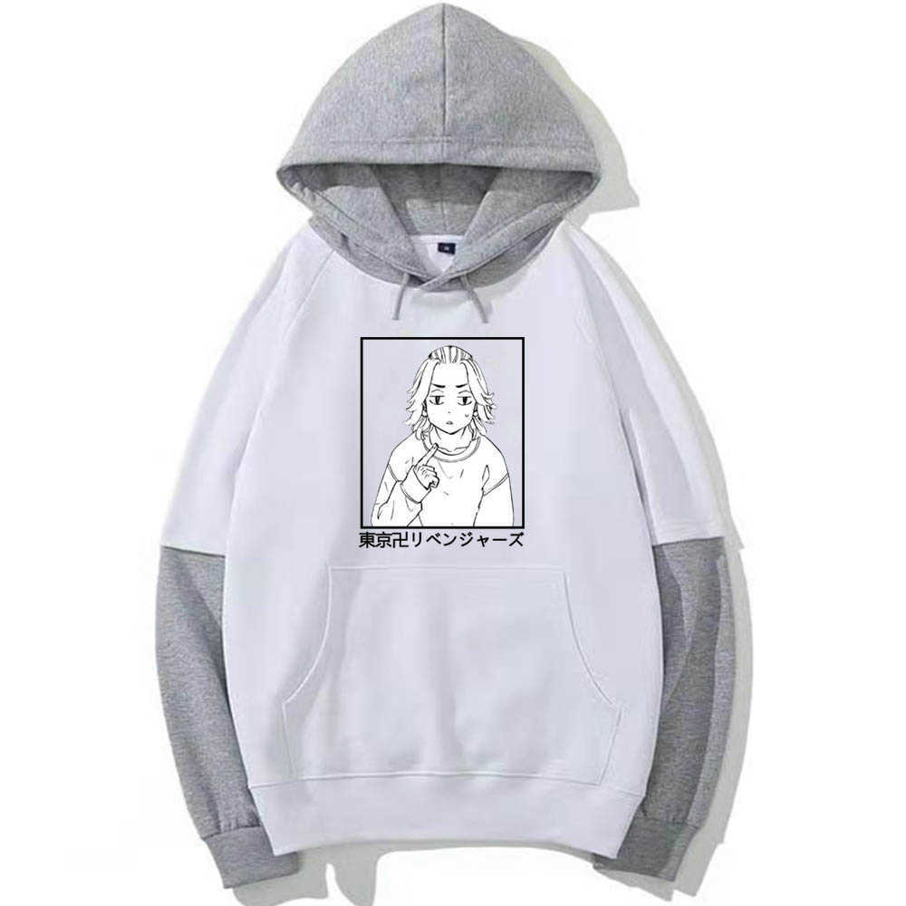 Anime Tokyo Revengers Manjiro Sano Hoodies Harajuku Casual Streetwear Graphic Sweatshirts Roupas Masculinas Y0804