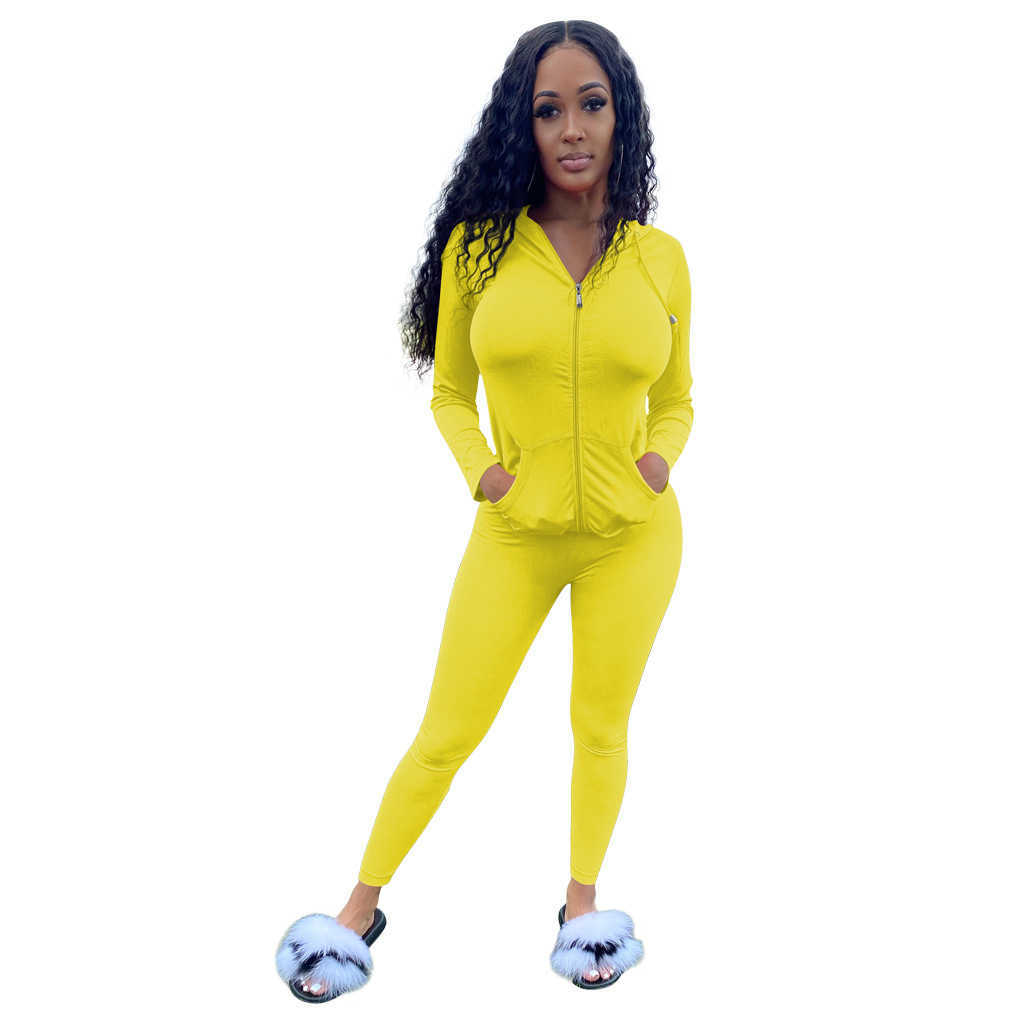 Women's Two Piece Pants Designer Women's 2023 Long Sleeve Sports Set Two Piece Pants Fashion