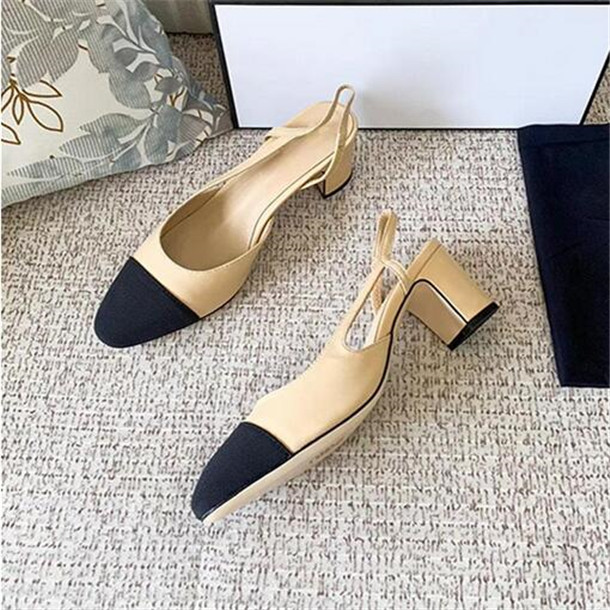 Ladies dress shoes sandals leather high heels spring autumn women pointed toe pumps heels 6.5CM
